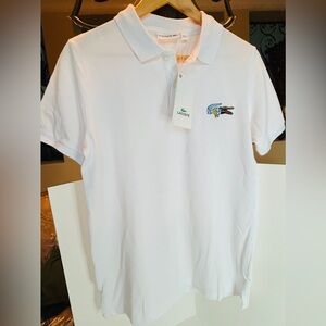 Lacoste White Women’s Collared Polo Shirt Size Small 
Lacoste White Polo Shirt